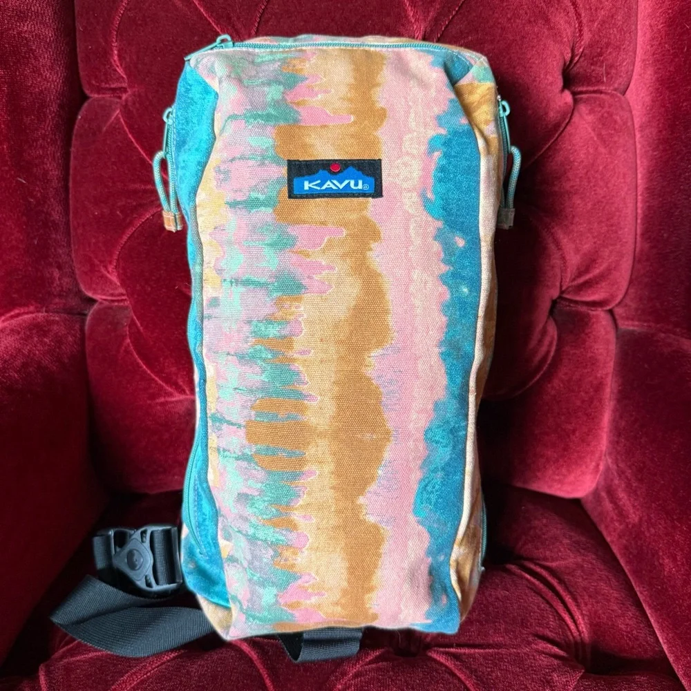 KAVU - Switch Slinger Rope Pack Rucksack - Coastal Tie Dye - 16 x 8.5